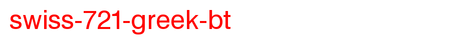 Swiss-721-Greek-BT.ttf is a good English font download
