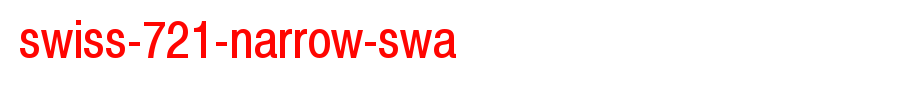 Swiss-721-Narrow-SWA.ttf is a good English font download