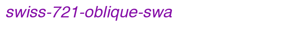 Swiss-721-Oblique-SWA.ttf is a good English font download