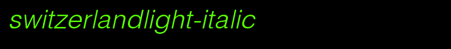 SwitzerlandLight-Italic.ttf is a good English font download