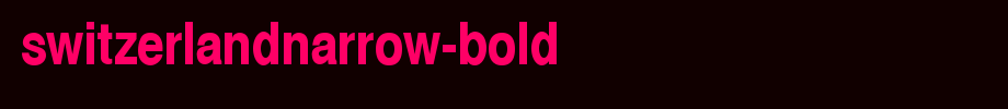 SwitzerlandNarrow-Bold.ttf is a good English font download