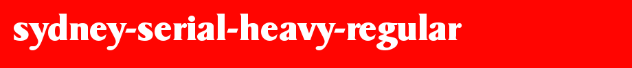 Sydney-serial-heavy-regular. TTF is a good English font download
(Art font online converter effect display)
