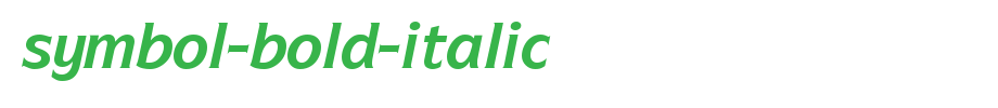 Symbol-Bold-Italic.ttf is a good English font download