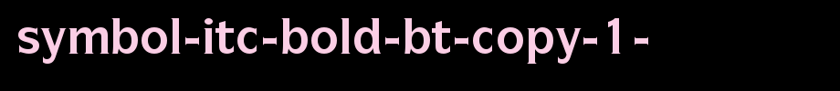 Symbol-ITC-Bold-BT-copy-1-.ttf is a good English font to download