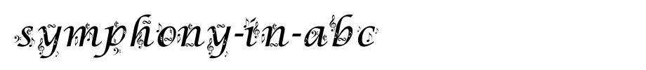 Symphony-in-ABC.ttf is a good English font download