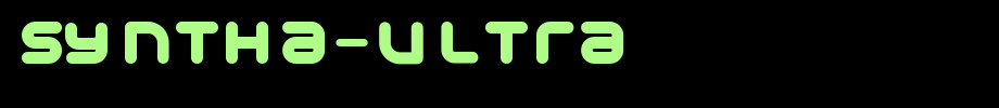 Syntha-Ultra.ttf is a good English font download
(Art font online converter effect display)