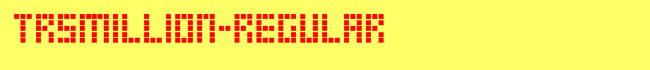 TRSMillion-Regular.ttf type, t letter English
(Art font online converter effect display)