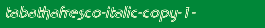 Tabathafrisco-italic-copy-1-.TTF type, T letter English
(Art font online converter effect display)