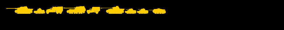 Tanks-WW2.ttf类型，T字母英文