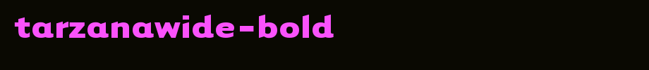 TarzanaWide-Bold.ttf type, T letter English