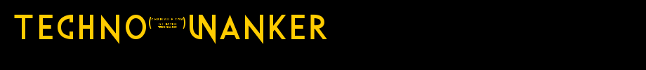 Techno-Wanker.ttf type, t letter English
(Art font online converter effect display)
