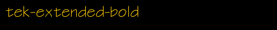 Tek-Extended-Bold.ttf type, t letter English
(Art font online converter effect display)