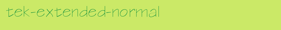 Tek-Extended-Normal.ttf type, t letter English
(Art font online converter effect display)