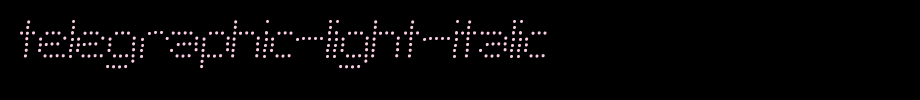 Telegraphic-Light-Italic.ttf type, t letter English
(Art font online converter effect display)