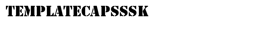 TemplateCapsSSK.ttf类型，T字母英文的文字样式