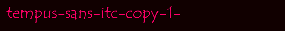 Tempus-Sans-ITC-copy-1-.ttf type, t letter English
(Art font online converter effect display)