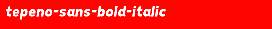 Tepeno-Sans-Bold-Italic.ttf type, t letter English
(Art font online converter effect display)