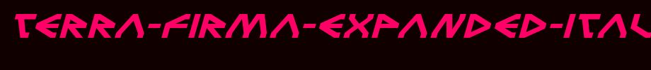 Terra-Firma-Expanded-Italic.ttf类型，T字母英文