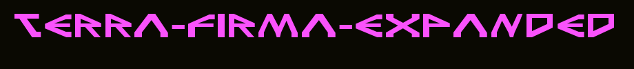 Terra-Firma-Expanded.ttf type, t letter English
(Art font online converter effect display)
