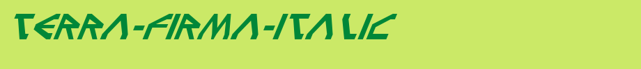 Terra-Firma-Italic.ttf类型，T字母英文