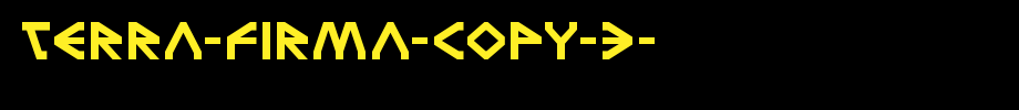 Terra-Firma-copy-3-.ttf类型，T字母英文(字体效果展示)