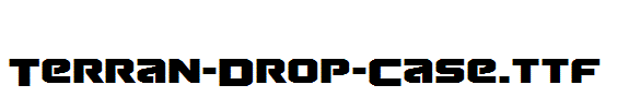 Terran-Drop -Case.ttf type, t letters in English