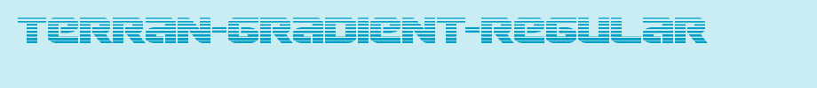 Terran-Gradient-Regular.ttf type, t letter English
(Art font online converter effect display)