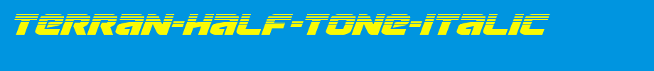 Terran-Half-Tone-Italic.ttf type, t letter English
(Art font online converter effect display)
