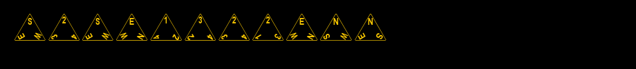 Tetrahedron.ttf类型，T字母英文的文字样式