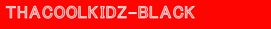 ThaCoolKidz-Black.otf type, t letter English
(Art font online converter effect display)