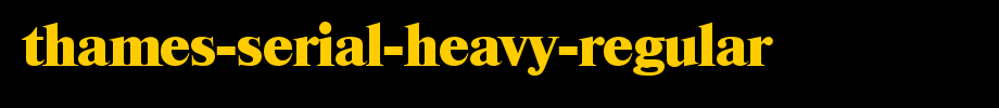 Thames-serial-heavy-regular. TTF type, T letter English
(Art font online converter effect display)