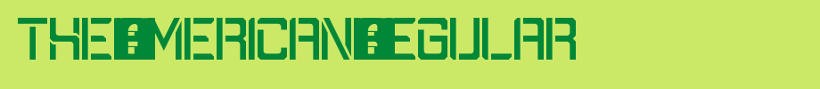 The-American-Regular.ttf type, T letter English
(Art font online converter effect display)