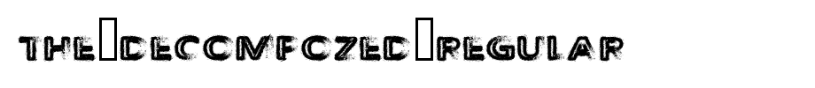 The-decomposed-regular. TTF type, T letter English
(Art font online converter effect display)