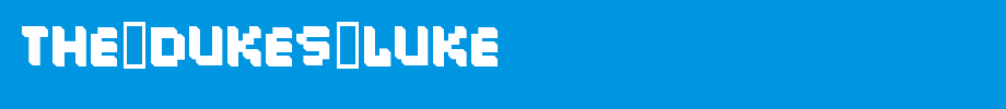 The-Dukes-Luke.ttf type, T letter English
(Art font online converter effect display)
