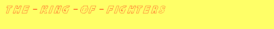 The-King-Of-Fighters.ttf type, T letters in English
(Art font online converter effect display)