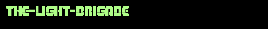 The-Light-Brigade.otf type, T letter English
(Art font online converter effect display)