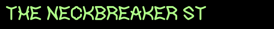 The-Neckbreaker-St.ttf type, t letter English
(Art font online converter effect display)