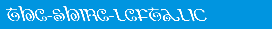 The-Shire-Leftalic.ttf type, t letter English
(Art font online converter effect display)