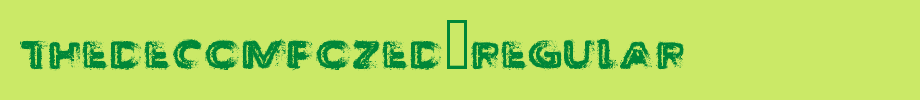 Thedecomposed-regular. OTF type, T letter English
(Art font online converter effect display)