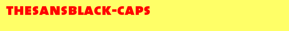 TheSansBlack-Caps.ttf类型，T字母英文的文字样式