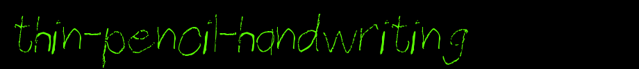 Thin-Pencil-Handwriting.ttf type, T letter English
(Art font online converter effect display)