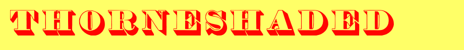ThorneShaded.otf type, T letter English
(Art font online converter effect display)