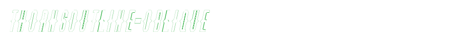 ThornsOutline-Oblique.ttf type, T letter English
(Art font online converter effect display)