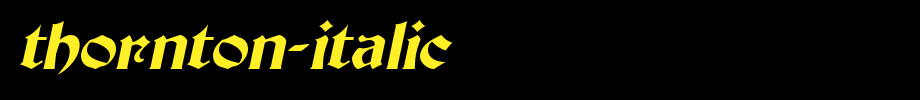 Thornton-Italic.ttf type, T letter English
(Art font online converter effect display)