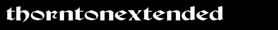 ThorntonExtended.ttf type, T letter English
(Art font online converter effect display)