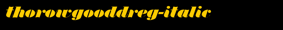 ThorowgoodDReg-Italic.ttf type, T letter English
(Art font online converter effect display)
