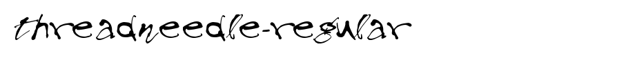 Threadneedle-Regular.ttf type, T letter English
(Art font online converter effect display)