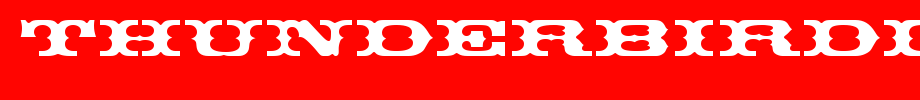 ThunderbirdDReg.ttf type, T letter English
(Art font online converter effect display)