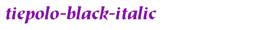 Tiepolo-Black-Italic.ttf类型，T字母英文的文字样式