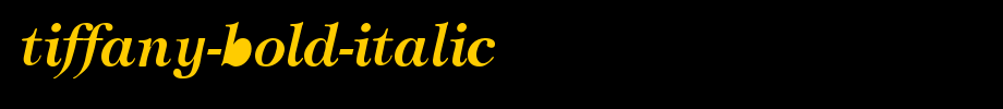 Tiffany-Bold-Italic.ttf type, T letter English
(Art font online converter effect display)